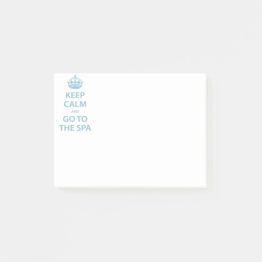 Kalm houden en naar de spa gaan post-it® notes (Voorkant)