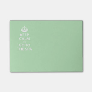 Kalm houden en naar de spa gaan post-it® notes