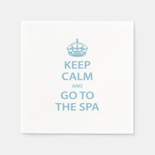 Kalm houden en naar de spa gaan servetten