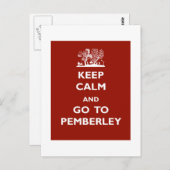 Kalm houden en naar Pemberley gaan Briefkaart (Voorkant / Achterkant)