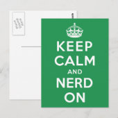 Kalm houden en Nerd aan Briefkaart (Voorkant / Achterkant)