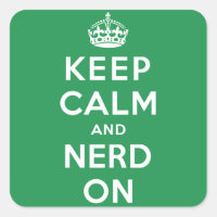 Kalm houden en Nerd aan