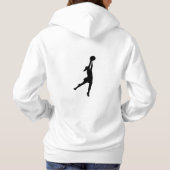 Kalm houden en Netball afspelen Hoodie (Achterkant)