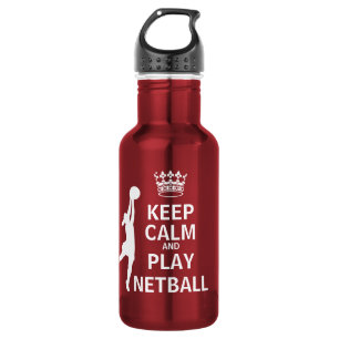 Kalm houden en Netball afspelen Waterfles