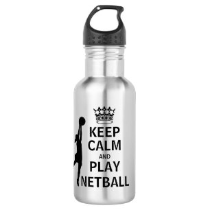 Kalm houden en Netball afspelen Waterfles