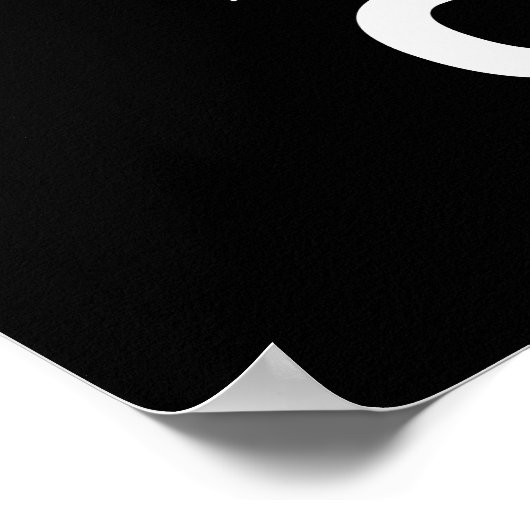 Kalm houden en niet naleven poster (Hoek)