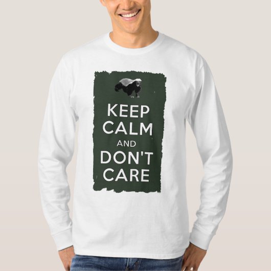 Kalm houden en niets om t-shirt (Voorkant)