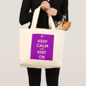 Kalm houden en nit op jumbo-Canvas tas (Voorkant (product))