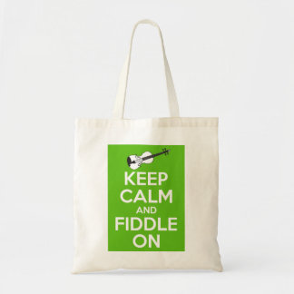 Kalm houden en Niveau houden (groen) Tote Bag