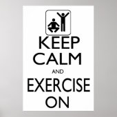 Kalm houden en oefenen op poster (Voorkant)