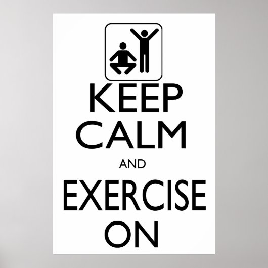 Kalm houden en oefenen op poster (Voorkant)