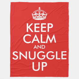 Kalm houden en omhoog draaien (groot) fleece deken