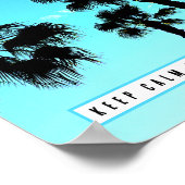 Kalm houden en onder de handpalmen houden poster (Hoek)