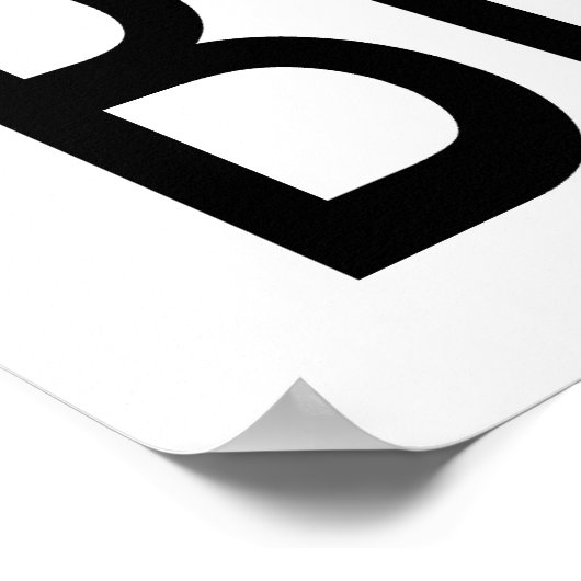 Kalm houden en ontbijten poster (Hoek)