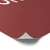 Kalm houden en Ooh Ooh Ooh Aah Aah op aap Poster (Hoek)