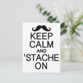 Kalm houden en op briefkaart staan, aanpassen (Staand voorkant)