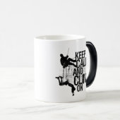 Kalm houden en op de bergklimmende Mok klimmen (Voorkant rechts)