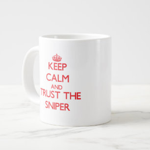 Kalm houden en op de sniper vertrouwen grote koffiekop
