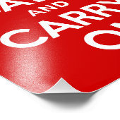 Kalm houden en op foto uitvoeren afdruk (Hoek)