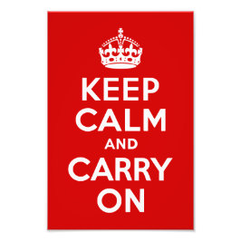 Kalm houden en op foto uitvoeren foto afdruk