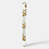 Kalm houden en op gouden kroonkroon dragen op wit Case-Mate iPhone case (Achterkant / Rechts)