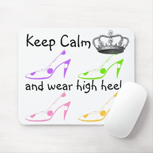 Kalm houden en op hoge hoogte doorgaan muismat (Met muis)