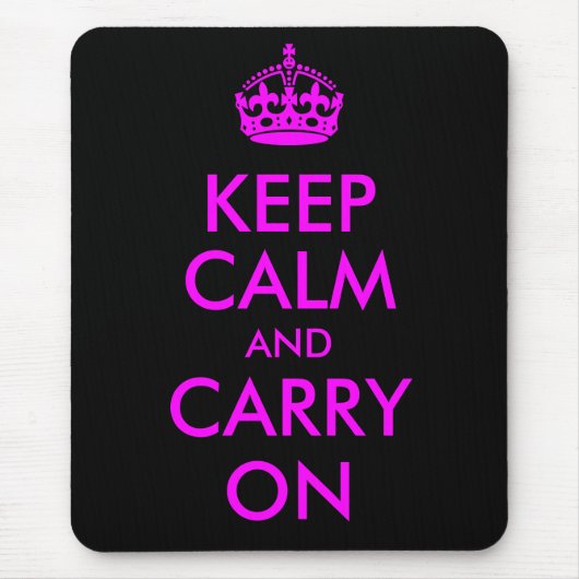 Kalm houden en op mousepad dragen muismat (Voorkant)