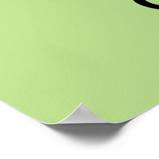 Kalm houden en op Poster zetten Aangepaste kleur (Hoek)