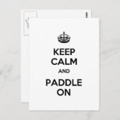 Kalm houden en opladen briefkaart (Voorkant / Achterkant)