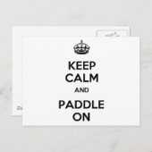 Kalm houden en opladen briefkaart (Voorkant / Achterkant)