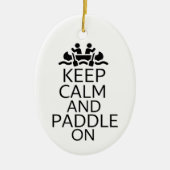 Kalm houden en opladen keramisch ornament (Voorkant)