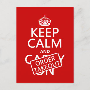 Kalm houden en Opname bestellen (in elke kleur) Briefkaart