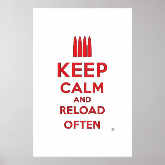 Kalm houden en opnieuw laden poster (Voorkant)