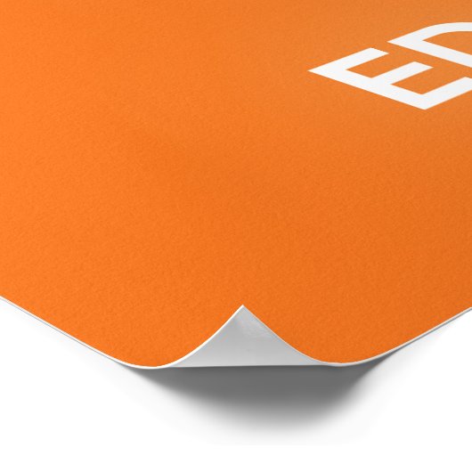 Kalm houden en opnieuw schrijven en bewerken poster (Hoek)