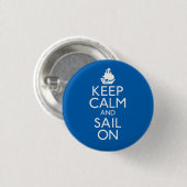 Kalm houden en opslaan ronde button 3,2 cm (Voorkant /achterkant)
