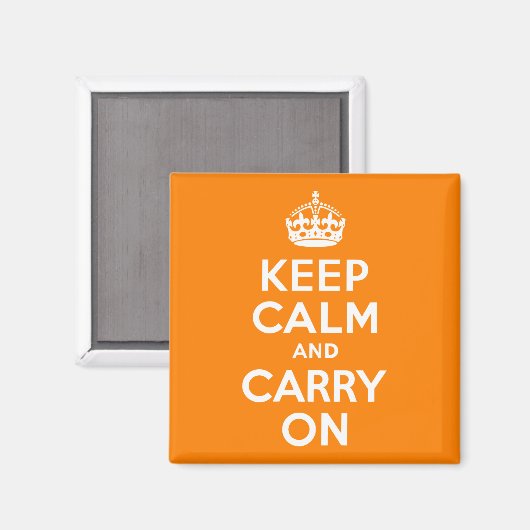 Kalm houden en Oranje uitvoeren Magneet (Voorkant / Achterkant)