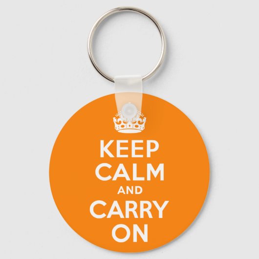Kalm houden en Oranje uitvoeren Sleutelhanger (Voorkant)