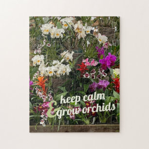 Kalm houden en orchideeën verbouwen Foto Puzzle Legpuzzel