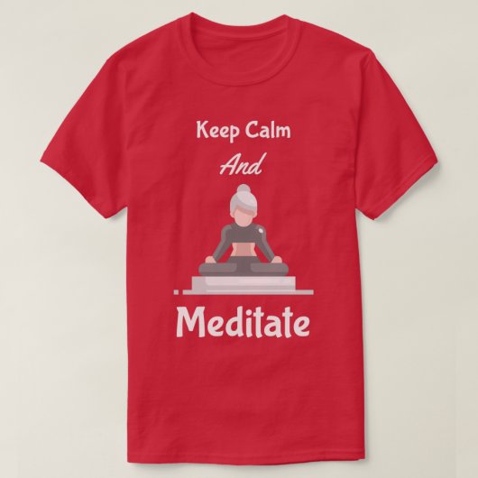 Kalm houden en overheersen t-shirt (Design voorkant)