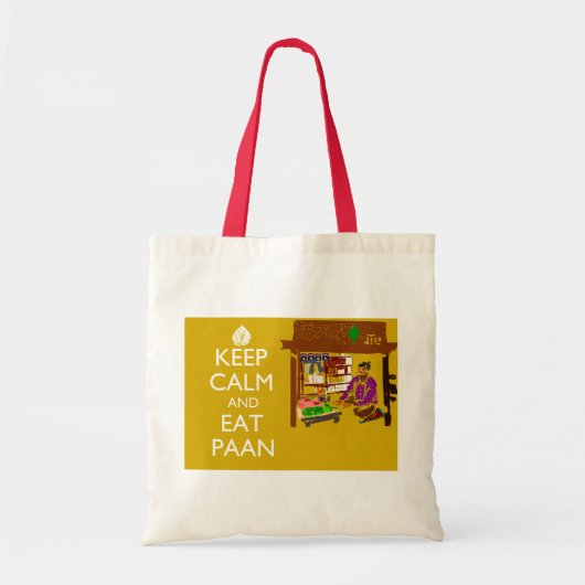 Kalm houden en Paan Canvas tassen hebben (Voorkant)