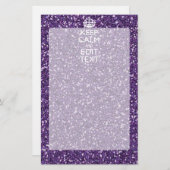 Kalm houden en Paarse Mauve Briefpapier (Voorkant / Achterkant)