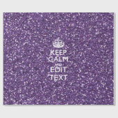 Kalm houden en Paarse Mauve Cadeaupapier (Vlak)