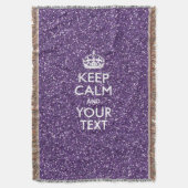 Kalm houden en Paarse Mauve Deken (Voorkant Verticaal)