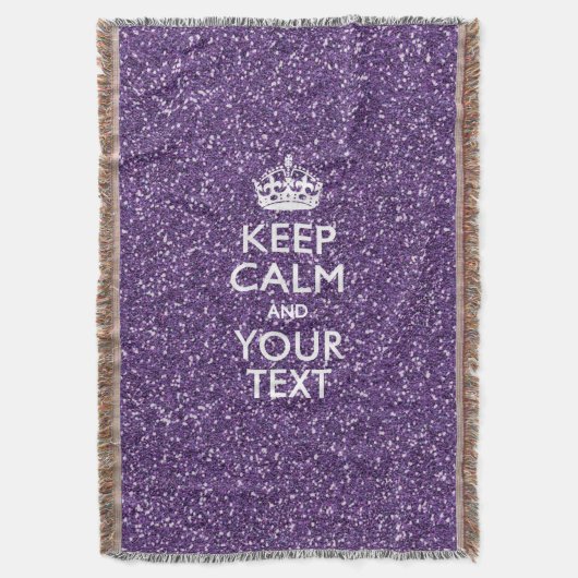 Kalm houden en Paarse Mauve Deken (Voorkant Verticaal)