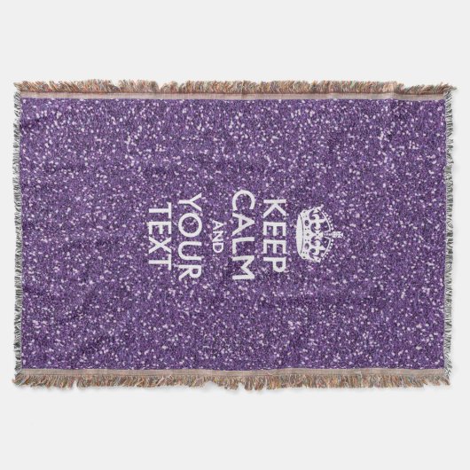 Kalm houden en Paarse Mauve Deken (Voorkant)