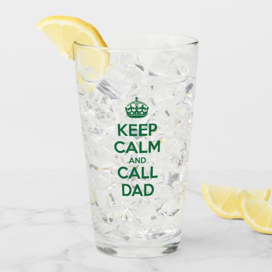 Kalm houden en Pap bellen Glas (Voorkant ijs)