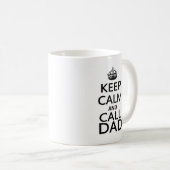 Kalm houden en Pap bellen Koffiemok (Voorkant rechts)