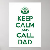 Kalm houden en Pap bellen Poster (Voorkant)
