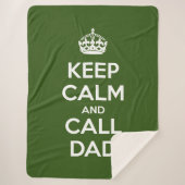 Kalm houden en Pap bellen Sherpa Deken (Voorkant)