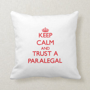 Kalm houden en Paralegal vertrouwen Kussen